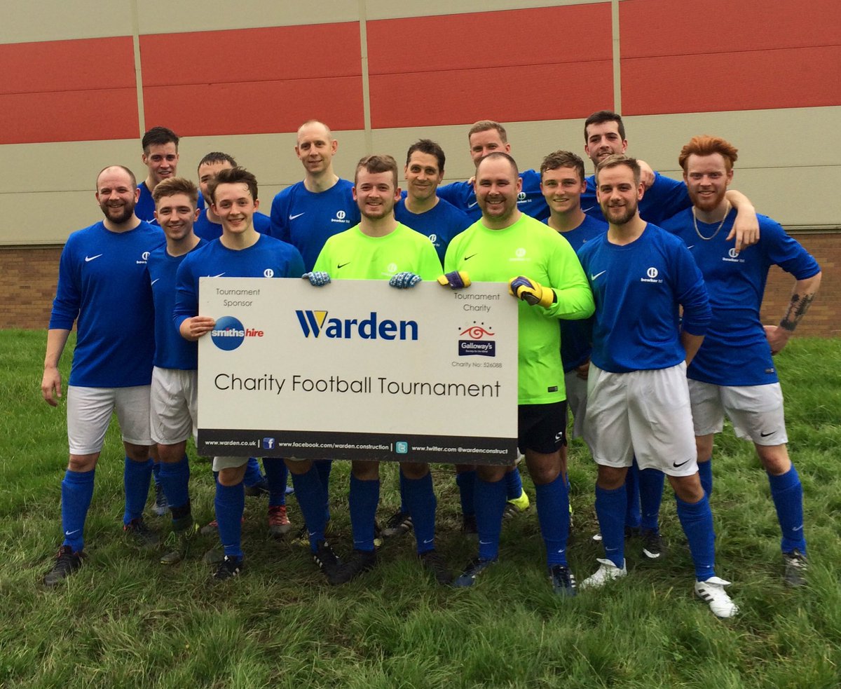 bowkerltd's tweet photo. Our two teams of highly tuned athletes ready for the @WardenConstruct charity football tournament today. Come on you blues!! #wcft https://t.co/NvSaLJX5mj