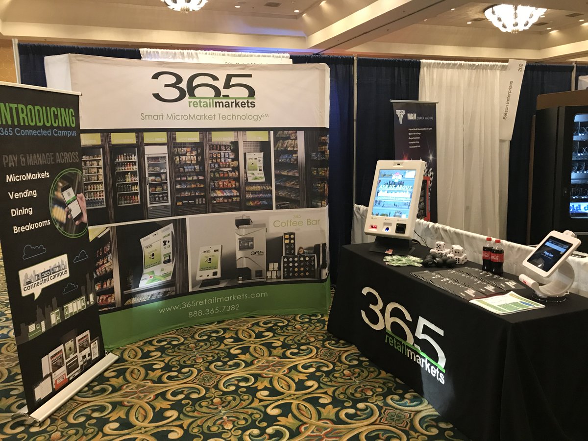 365retailmarket's tweet photo. Hey @ACEVendingShow, we're ready to meet you! Visit us at both #200! #ACEShow2017 #KickUpYourSpurs #MicroMarkets https://t.co/yADDQU2DiA