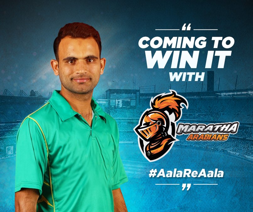 Our true “Fauji” , <a href="/FakharZamanLive/">Fakhar Zaman</a> is all set to give a "nail-biting" experience to the competitors in the <a href="/ttencricketuae/">#T10League #T10CricketLeague #T10</a> <a href="/MarathaArabians/">Maratha Arabians</a>