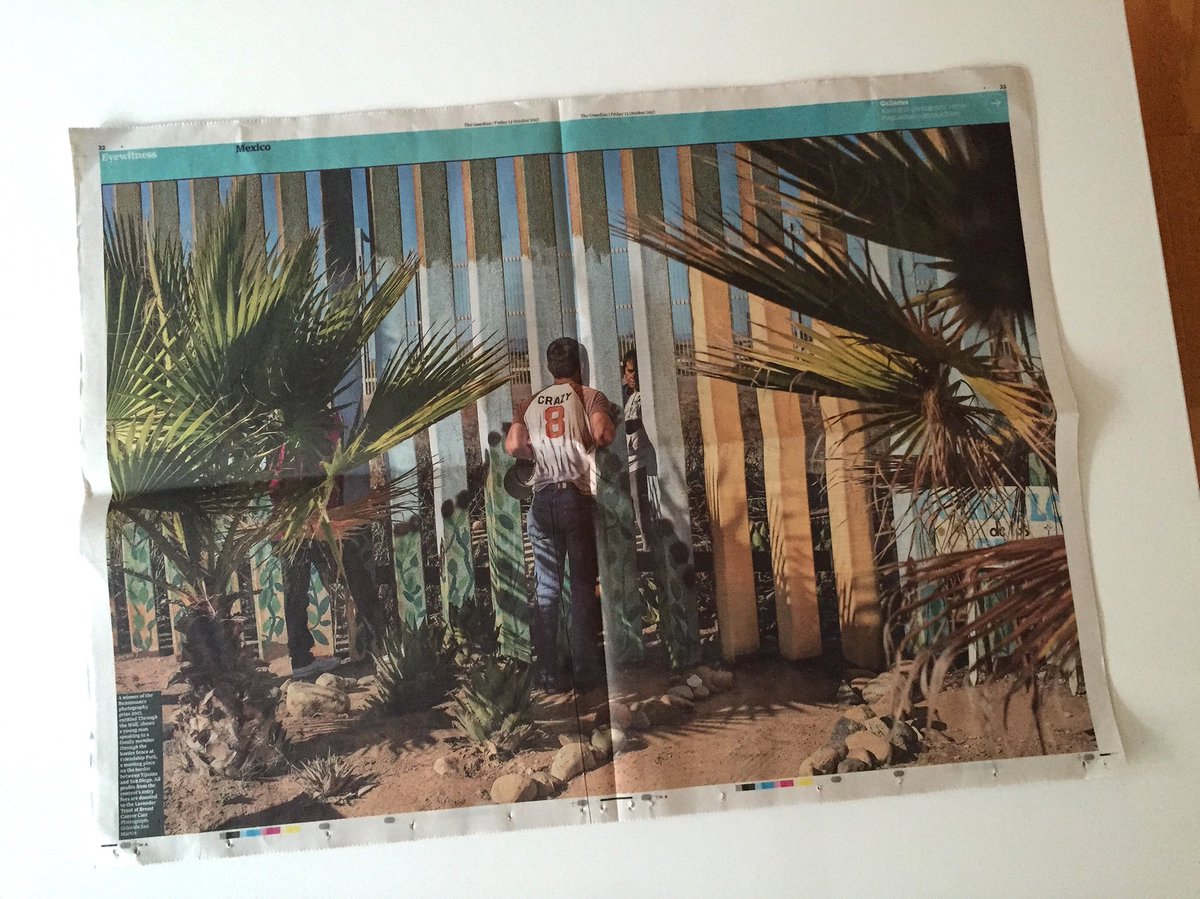 We're in <a href="/guardian/">The Guardian</a> print too - #RPP2017 Best Single Image winner Griselda San Martin's 'Through the Wall' in centre spread! #Yay #Congrats