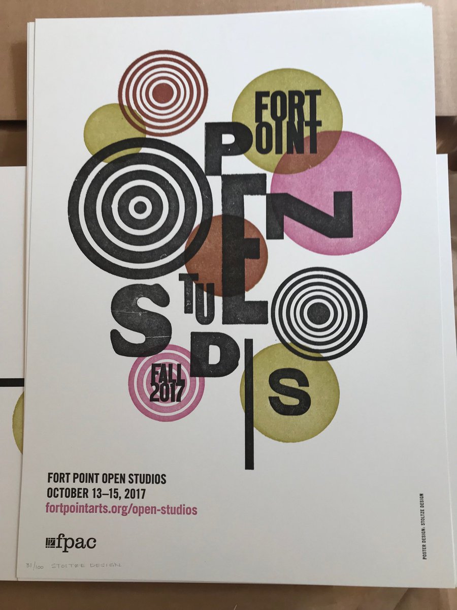 egoneil's tweet photo. TY@StoltzeDesign for beautiful limited edition signed letterpress OS posters! $20 each at #FPACOS! https://t.co/62ztxN5E4f