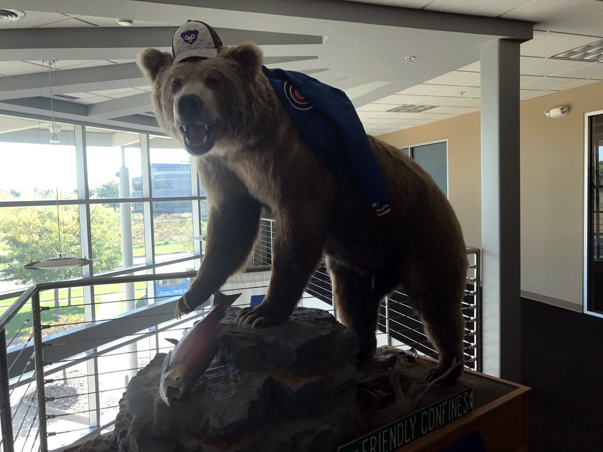 Arlis &amp; the CAI crew are ready for the National League Championship Series! #FlyTheW #GoCubsGo