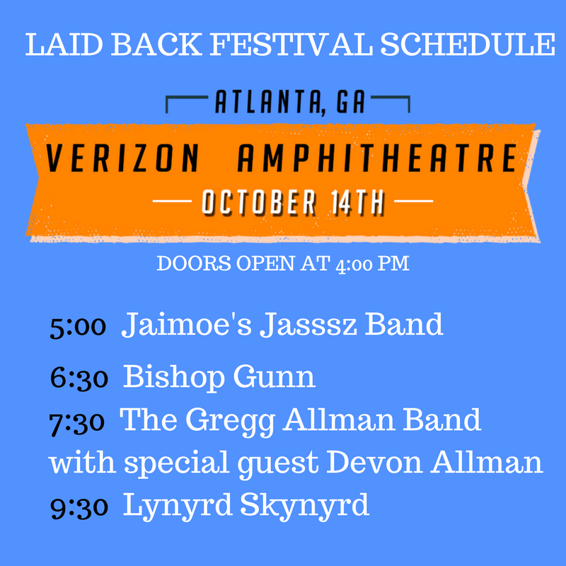 LaidbackFest's tweet photo. Don't miss @bishopgunnmusic at #LaidBackFestival in #Atlanta tomorrow! They go on at 6:30pm! #livemusic #GreggAllman @VZWAmphitheatre https://t.co/RVwce5zlOe