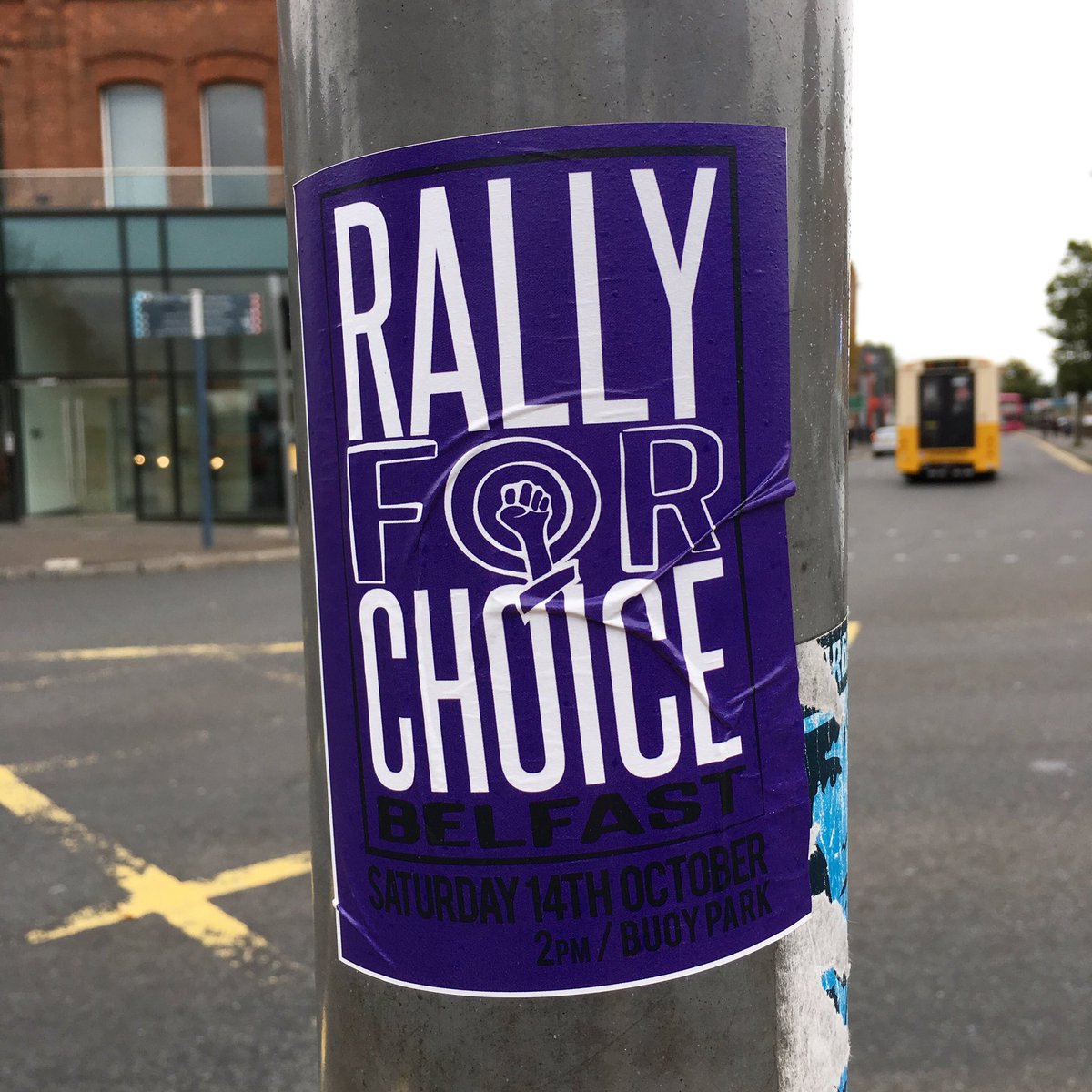 We're here! Back in Belfast, ready to film at #Rallyforchoice tomorrow.