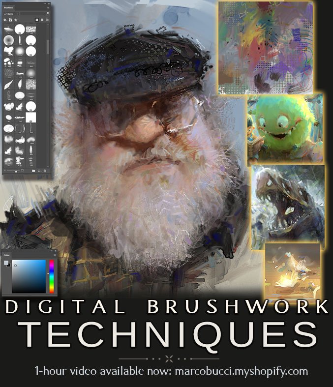 paintFACT's tweet photo. Digital Brushwork lesson is out! Specifically for those who want to steer away from that 'digital' look, and inject some traditional freshness. https://t.co/hgOCl7JSfu https://t.co/VR7XROD6Hh