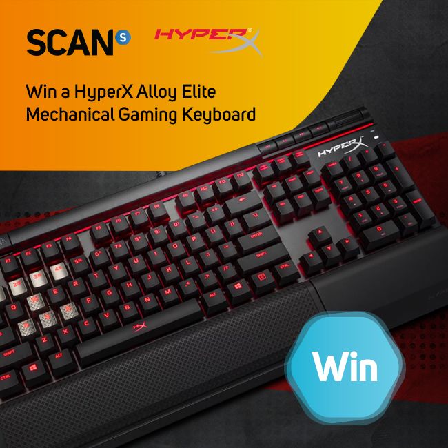 ScanComputers's tweet image. #Win a @HyperX Alloy Elite gaming keyboard in this weeks #Scancomp Enter Here: buff.ly/2ykR1Cq #Competition #giveaway #FridayFeeling