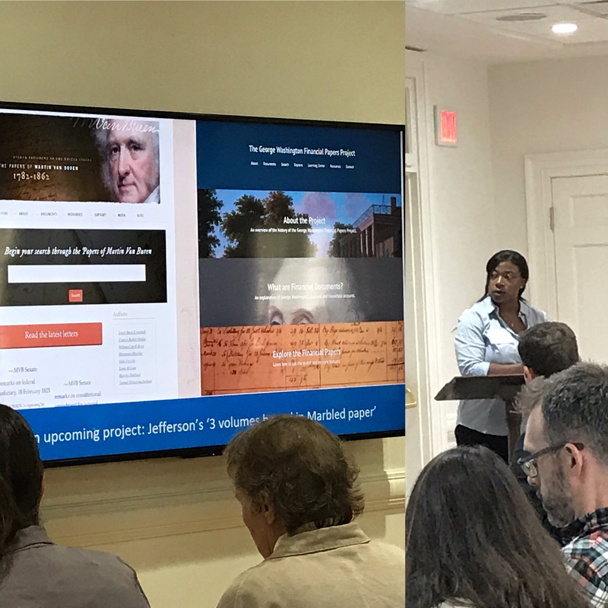 UVALawLibrary's tweet photo. @ecava12 takes over to discuss "Drupal as Digital Publication Solution for Documentary Editions" #DASummit2017 https://t.co/HmZnTR75Z2