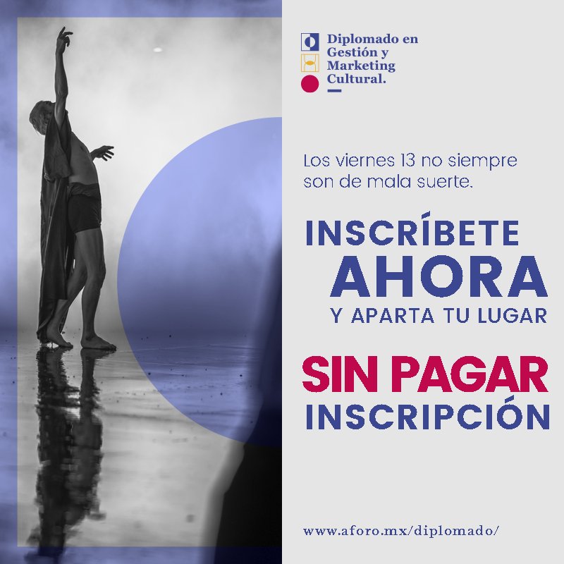 DiplomadoGyMC's tweet photo. ¡Los viernes 13 no siempre son de mala suerte! ➡️Inscríbete ahora: https://t.co/s9xwxAKF62
✉️¿Dudas? Escríbenos: diplomado@aforo.mx https://t.co/27M1BX51dO