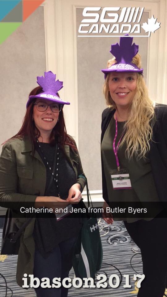 Butler_Byers's tweet photo. Catherine &amp; Jena out at the annual @SKbrokers convention, clearly enjoying themselves! Lookin' good ladies! #ibascon2017 #yxe #saskatchewan https://t.co/qulupdtVhX