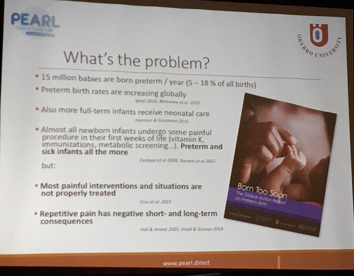 DrMCampbellYeo's tweet photo. Up next Partnering with Parents to improve pain care in neonatal care Dr Mats Eriksson @IFPP2017 #Ifpp2017 @PainPearl https://t.co/0esEConCAZ