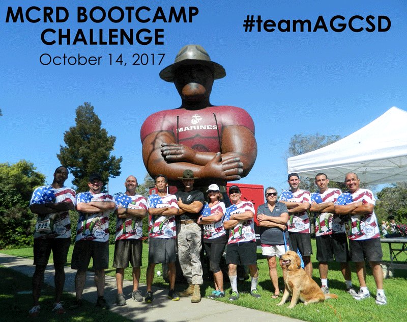 AGCSanDiego's tweet photo. Are you ready? TEAM AGC is! @MCRDBootCamp
#bootcampchallengesd #teamAGCSD #agcsandiego #OohRah https://t.co/pyQHyDMuRO