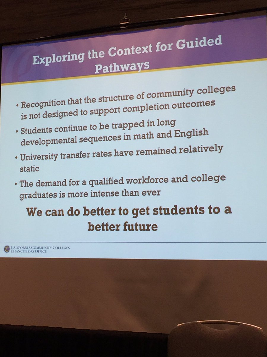 NaomiCastroProf's tweet photo. #GuidedPathways isn't what we're doing, it's what we're becoming- Ex VC Hope
#SSSC17
 @clporg https://t.co/qLaL4C7Kwz