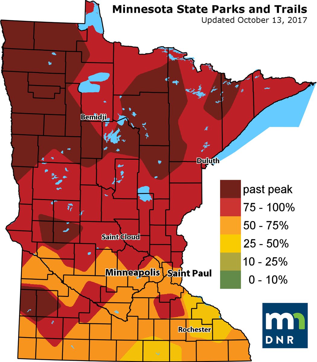 MPRnews's tweet photo. Good news! We've reached peak leaf-peeping around the state https://t.co/rYNInEM1O8 https://t.co/rayDrgVPy4