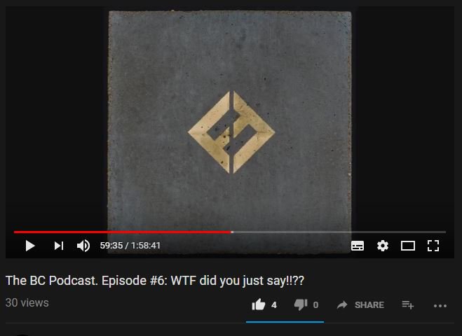 Fans of <a href="/foofighters/">Foo Fighters</a> skip to 59:35 to hear us breakdown the new <a href="/foofighters/">Foo Fighters</a> record #ConcreteAndGold youtube.com/watch?v=6GQkHT…