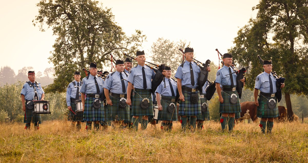 Just a band, marching around in a field. #pipebandproblems
