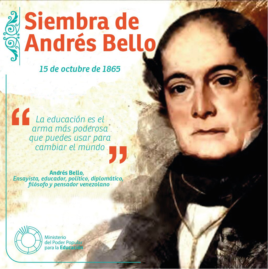 "Sólo la unidad del pueblo y la solidaridad de sus dirigentes garantizan la grandeza de las naciones." 
Andrés Bello