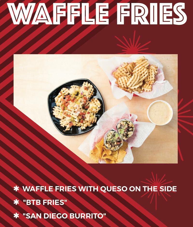 Don't forget about our Waffle Fries! Order for lunch here>>> bit.ly/AABurritos