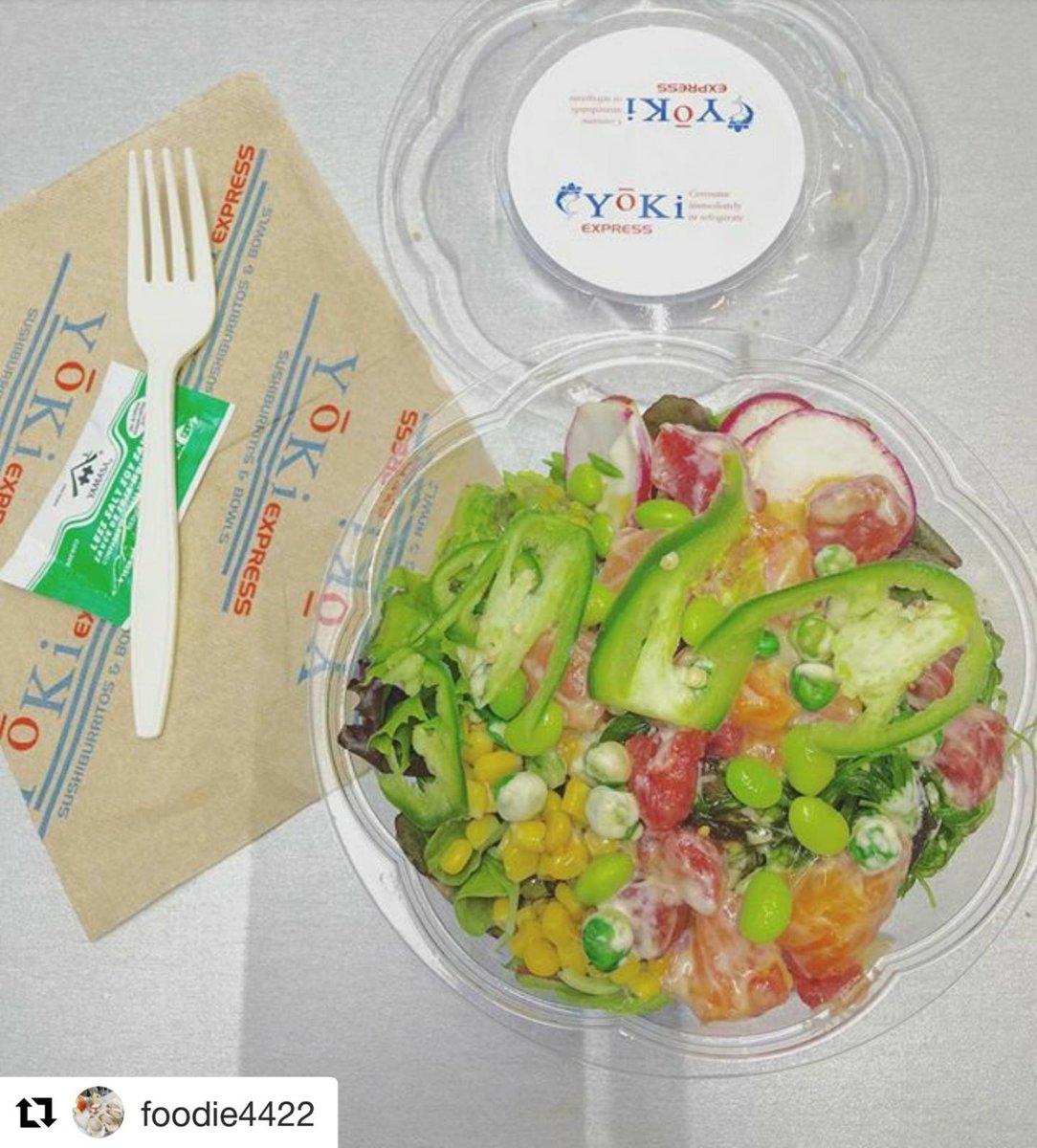 YokiBoston's tweet photo. Poke bowls are delicious and nutritious! #SeaportBoston #Sushi #YokiExpress https://t.co/QAV5lA2wmE