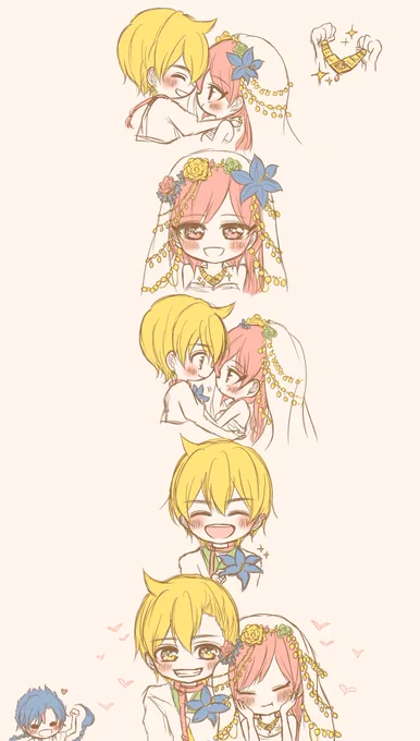 #今日のアリモル
仕上げはアリババさん💛❤️
ずっとずっと待ってた2人の結婚式見られて、今までで一番キレーな花嫁もるちゃん見られて、アリモルにマギに出会えて幸せです✨🙌✨ずっと大好きだ〜!!
#マギ最終回 #マギありがとう 