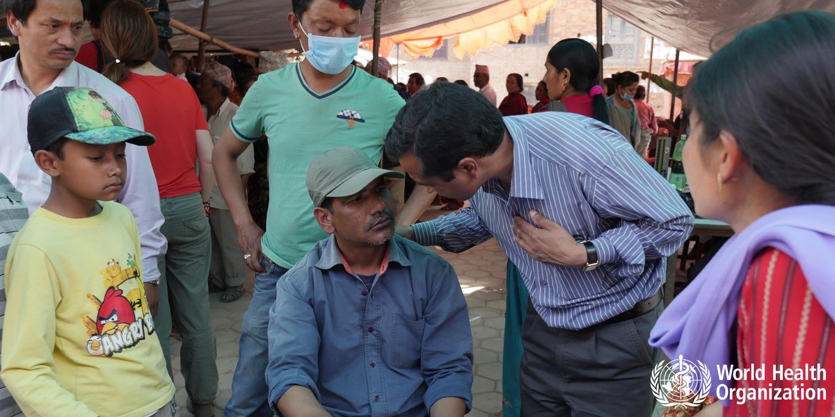 WHO's tweet photo. It's the Intl. Day for #DisasterReduction. Health is the heart of our collective efforts in disaster risk reduction https://t.co/qbakvI5Elv https://t.co/PY6IYDovjP