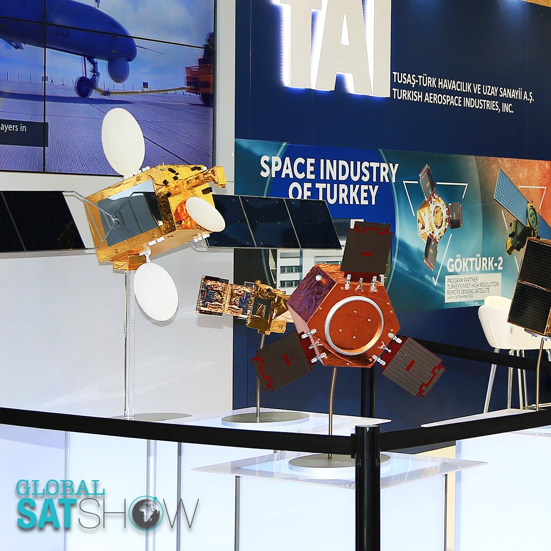 globalsatshow's tweet photo. #Turkey's first high resolution electro-optical #satellite #GÖKTÜRK2, has been indigenously designed by #TAI and #TÜBİTAK Space.
#2ndGSS https://t.co/B5JTCrGg3o