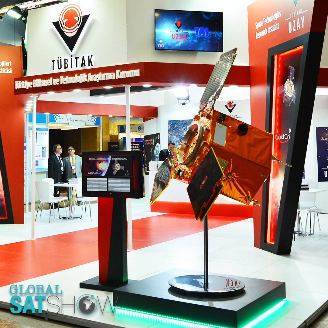 globalsatshow's tweet photo. #Turkey's first high resolution electro-optical #satellite #GÖKTÜRK2, has been indigenously designed by #TAI and #TÜBİTAK Space.
#2ndGSS https://t.co/B5JTCrGg3o