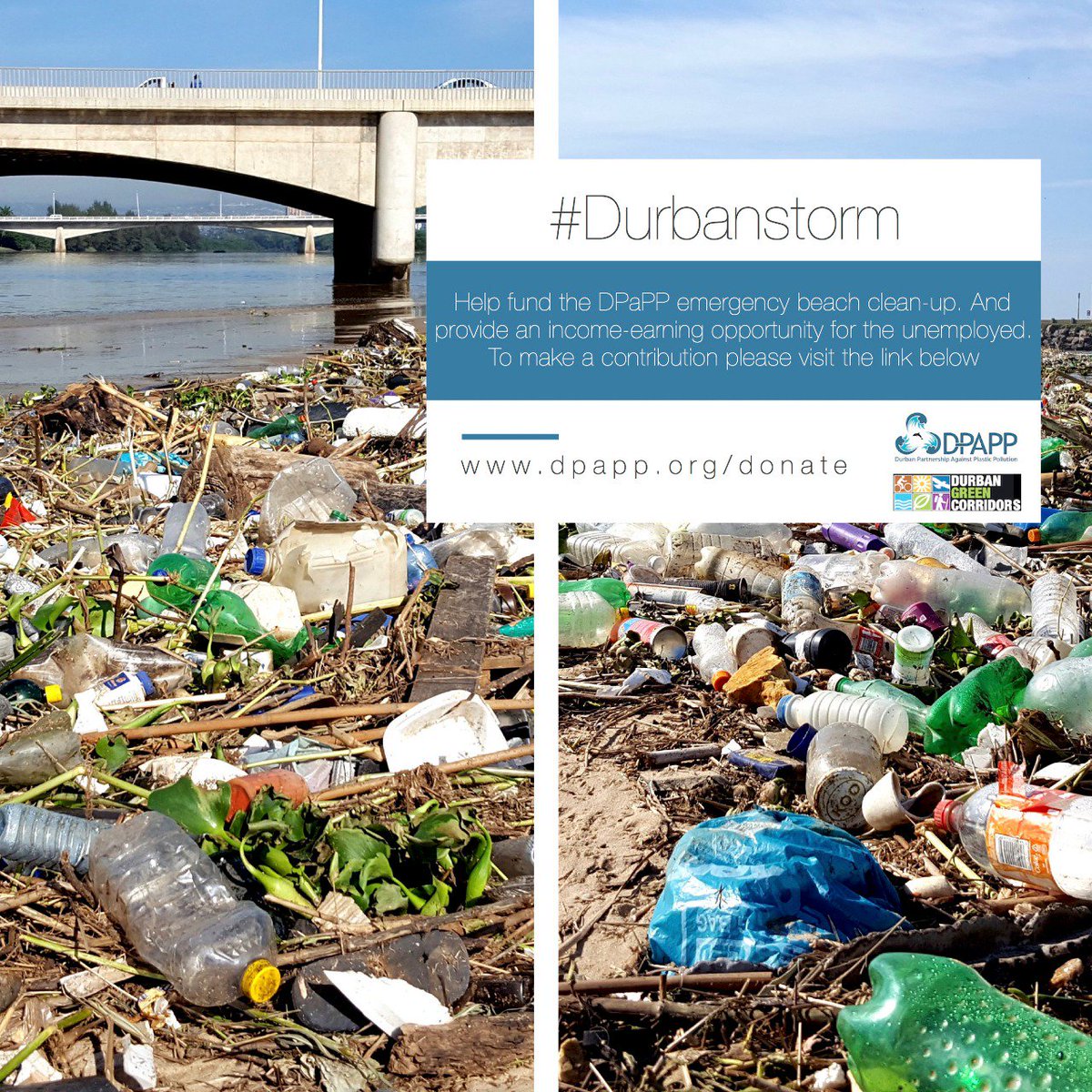 What are you doing to help after the rain is gone? There are loads of ways you can help, this is one of them! #durbanstorm