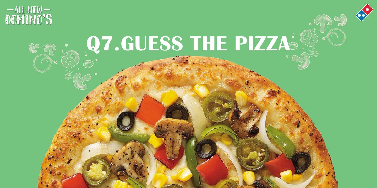 dominos_india's tweet photo. #GuessThePizza #ContestQ7. Can you guess this pizza - Veg Extravaganza or Mexican Green Wave? https://t.co/xJnnDFmKTs