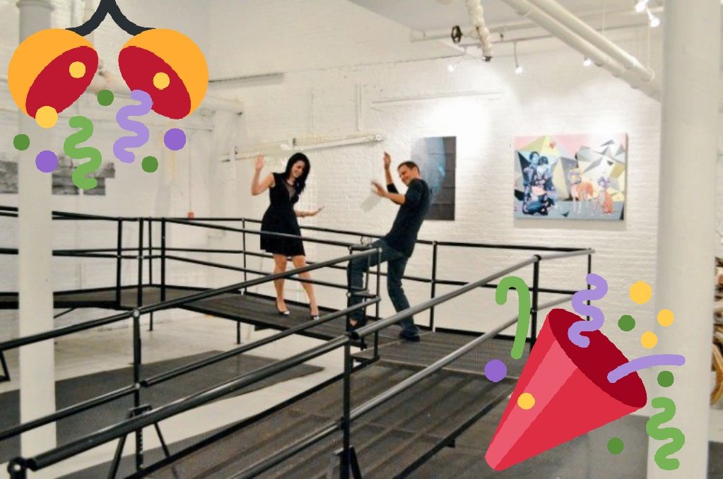 Happy 10th Birthday <a href="/DistilleryArts/">Distillery Gallery</a>! Thank you for giving artists &amp; curators a platform to exhibit ..and dance 🎂 #bosarts #elsewhere2k12