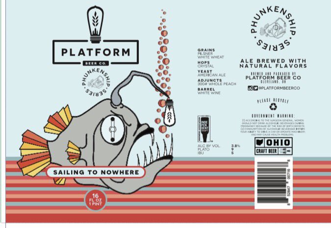 PlatformBeerco's tweet photo. Two new Beers today! Sailing to nowhere tomorrow! @BrewStuds @beerpulse @ohiocitytweets @SOLODistrictOC @joecimperman #freshclebeer https://t.co/bDcEei8xB8