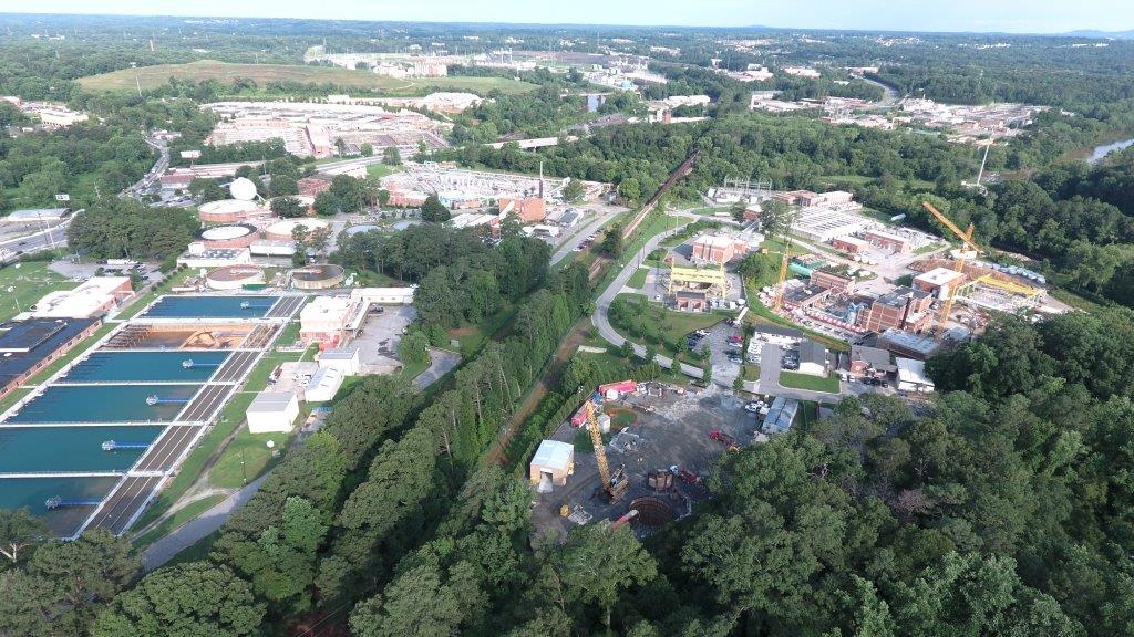 ATLWatershed's tweet photo. Check out this aerial view of the Chattahoochee Shaft. #WaterSupplyProgram #h2o4atl https://t.co/YAjItNcT3f