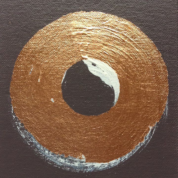 cvbanks_art's tweet photo. Still obsessed by the disc : recent piece with copper leaf #copper #gesso #meditation #abstractart #obsessional #artoftheday #inthestudioto… https://t.co/SW4FCjbZ2a