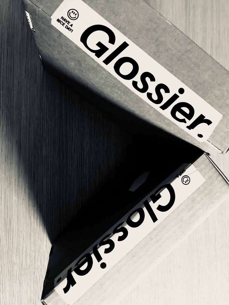 AmandaKNottage's tweet photo. FU Friday 13th. I’ve waited and now @glossier is HERE!!!😍 no more work done til box contents sampled. Sorry @creativeheadmag! @IntoTheGloss https://t.co/TGzqvyRPwY