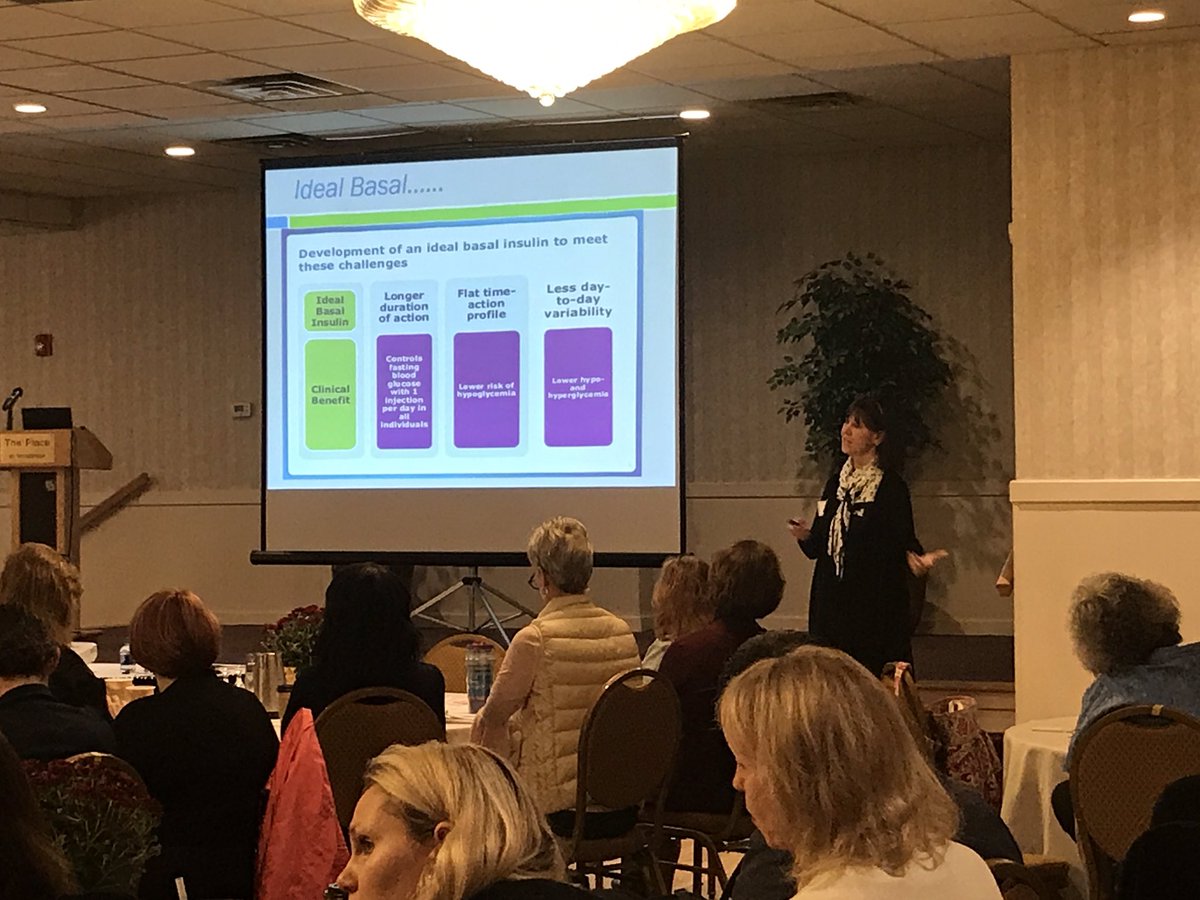 AADEVirginia's tweet image. We are honored to hear from our AADE National President @njdhondt speak on Insulin Management! #AADEVA17