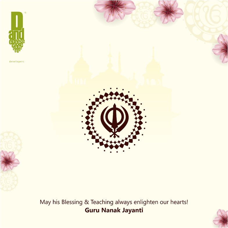 DandCDevelopers's tweet photo. #DandCDevelopers recalls the great humanist #saint Guru Nanak on his birth anniversary.
#GuruNanakJayanti #UNIQUEDesigns #BestBuilders https://t.co/B4mS6KyFMC