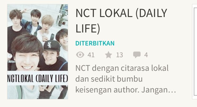 NCTLokal's tweet photo. Udah terbit dari lama, gada yang mau baca?
wp : ensweeetie https://t.co/WagkhPSv2l