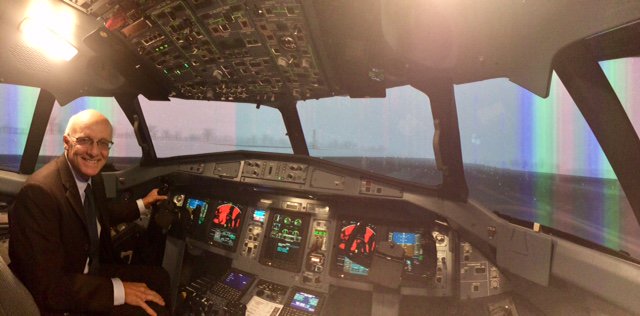 CanEmbSpain's tweet photo. .@CAE_Inc expanding in Spain, inaugural flight of the #ATR600. @MLevinCdaSpain https://t.co/i3Ay5Vw9Jb