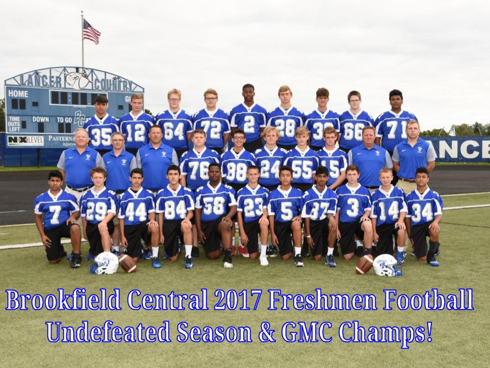 BCHS_SDE's tweet photo. Congratulations to Freshmen @BC_lancer_FB 2017 Undefeated &amp; GMC Champs! #MYUT #Wisfb https://t.co/SmIrQISoQx