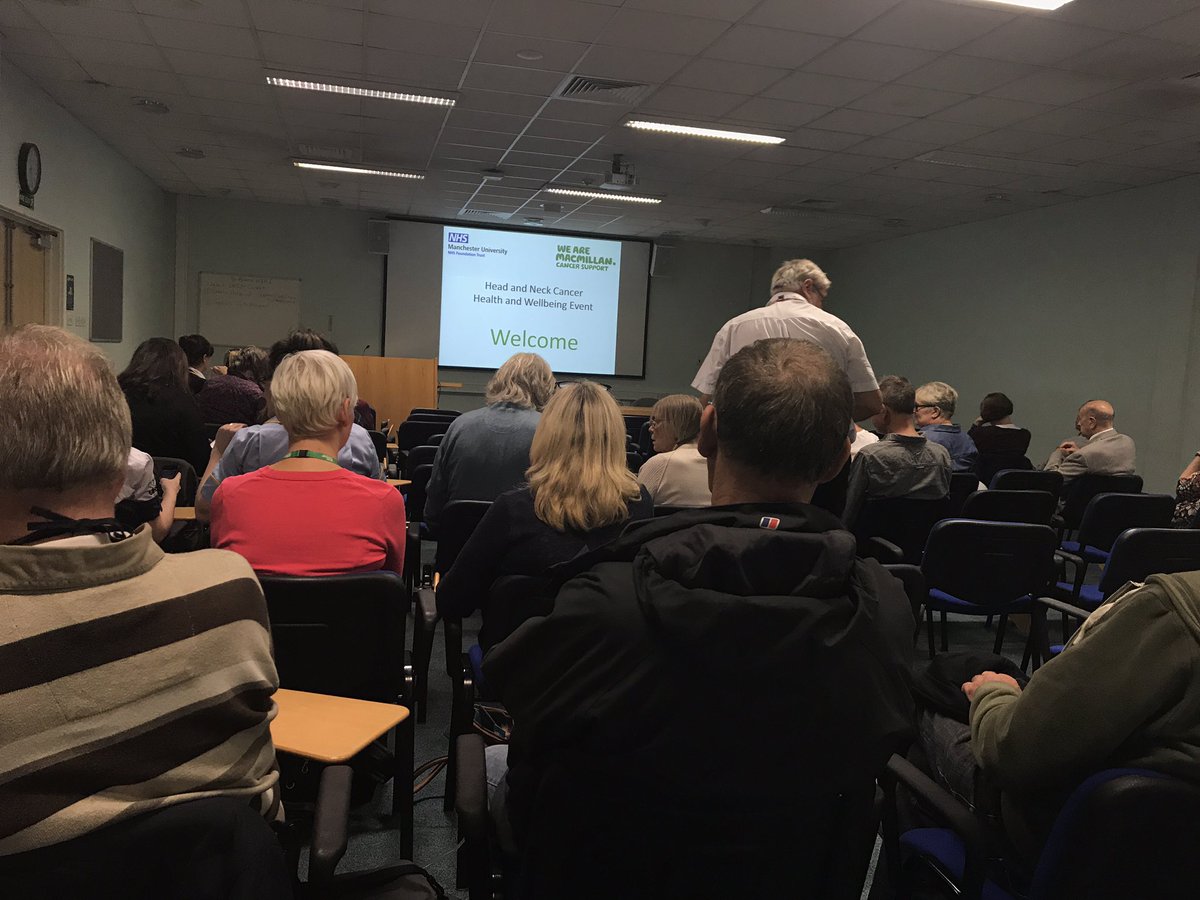 Great turnout for the Head and Neck 
Health and Wellbeing event is about to start over at Wythenshawe Hospital <a href="/McrGiants/">Manchester Giants</a> #MoveMore