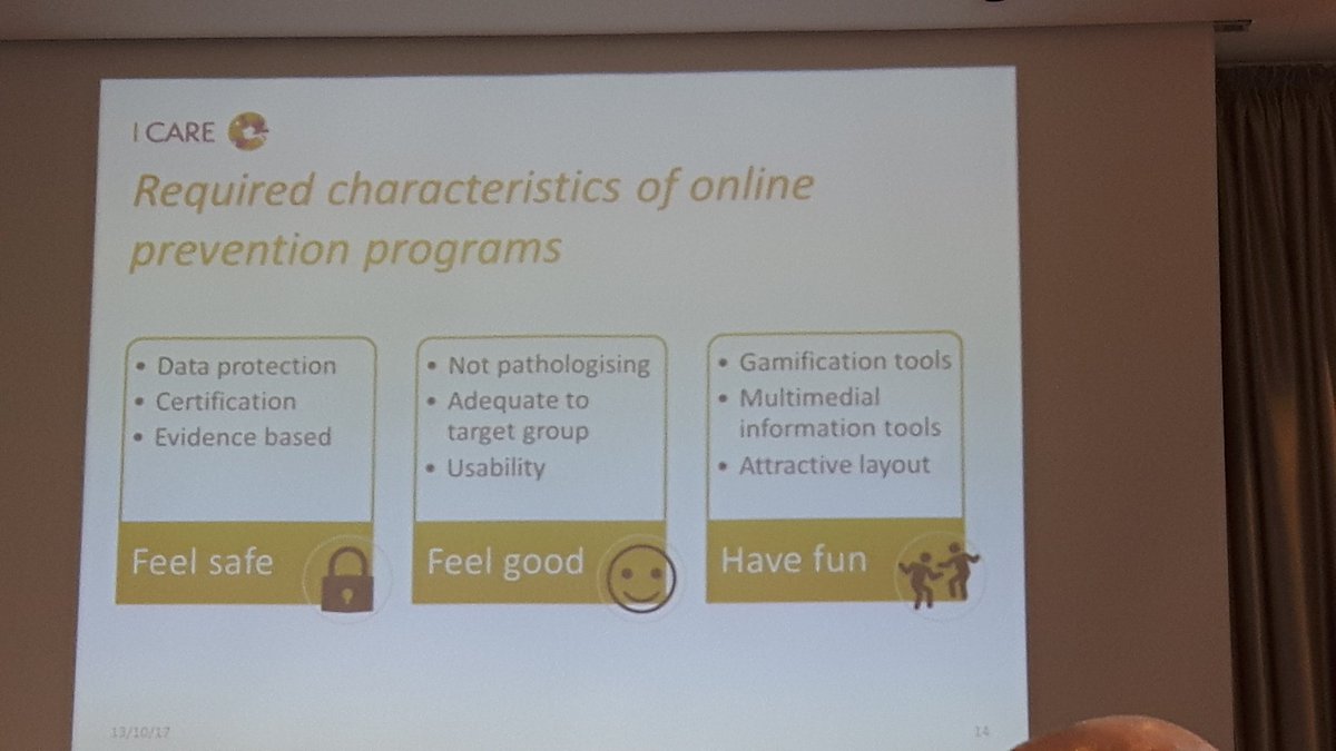 ICareConsortium's tweet photo. Stakeholder expectations on online prevention programmes #ISRII9 https://t.co/bptp4JWxOp