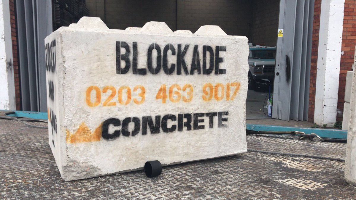 We also sell Half blocks to keep unwanted guests out 💪🏻💪🏻👊🦏#deadcertblockade