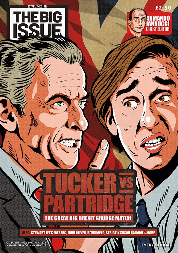 REVEALED: The <a href="/Aiannucci/">Armando Iannucci</a> guest-edit, featuring the return of Malcolm Tucker and Alan Partridge. Out from Monday.

➡️ ow.ly/Rqre30fQUKb