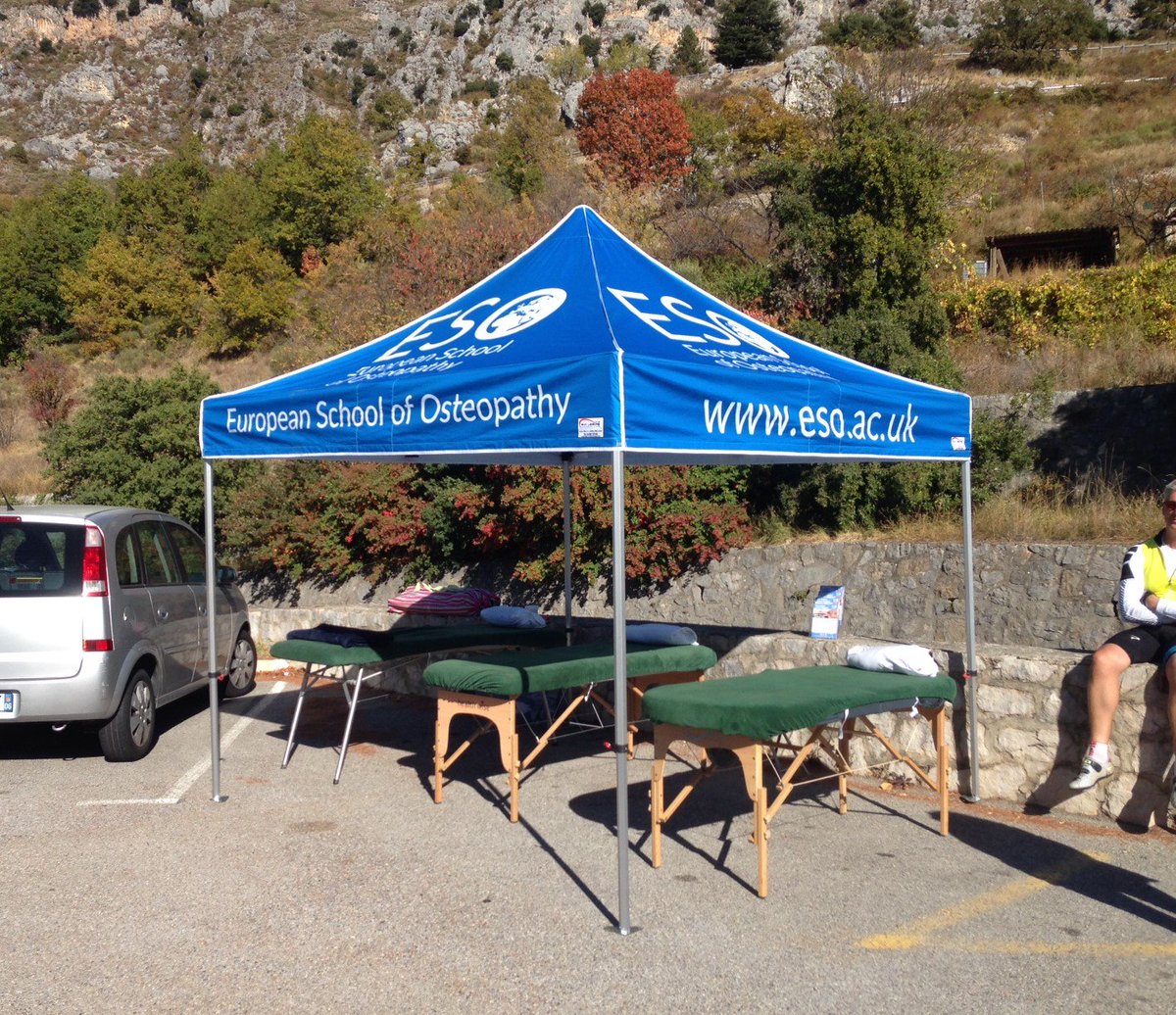 Almost there! <a href="/COGS4CANCER/">COGS4CANCER</a> riders stop for one last treatment. We very are proud of the ESO team who have provided over 250 treatments!