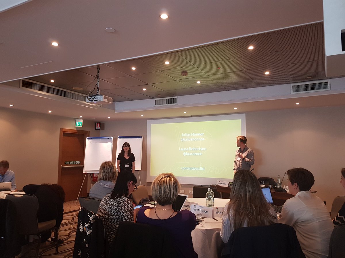 rarecare's tweet photo. Learning about the importance of analytics for charities here at #POEuroDig with @laurazoee & @juliushonnor of @contentiousltd https://t.co/X5Uiy6ZHwv