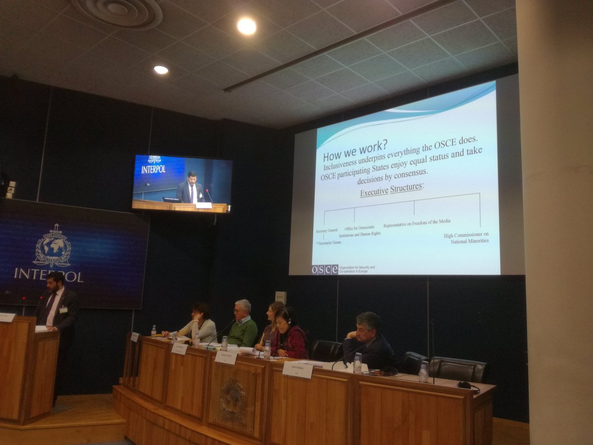 MBernacconi's tweet photo. Interesting presentation on @OSCE practices at the #capoi #csaio n.18 @ #interpol #lyon https://t.co/Et5lO3YZV1