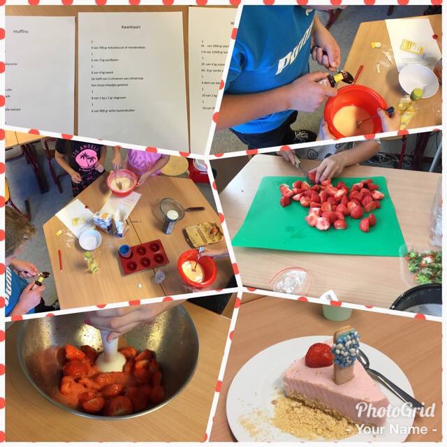 #bakdag vandaag! Bijenkorf letterfeest en letterkoekjes bakken. 
vlindertuin #hoeveelheden bereken uit recept
Bakkers klaar?... bakken maar!
