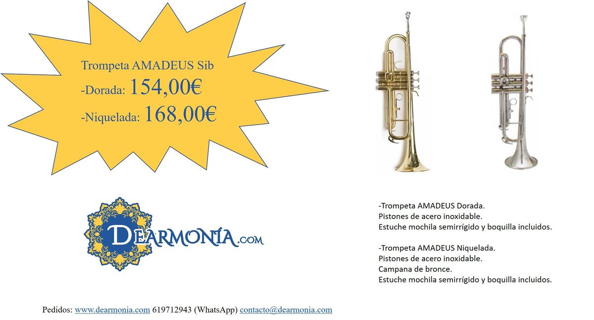 Os ofrecemos las mejores ofertas en Trompetas Sib.