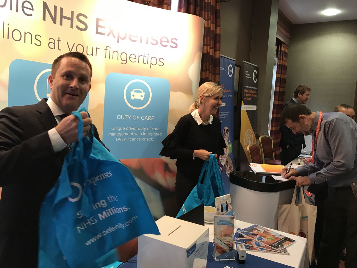 RLDatix_GC's tweet photo. Our @BlewittcClaire and @benwestern2 share the latest innovations in #NHSExpenses down at the @HFMAKSS #lucky4sum #SavingMillions #NHS https://t.co/hMwvLfFsey