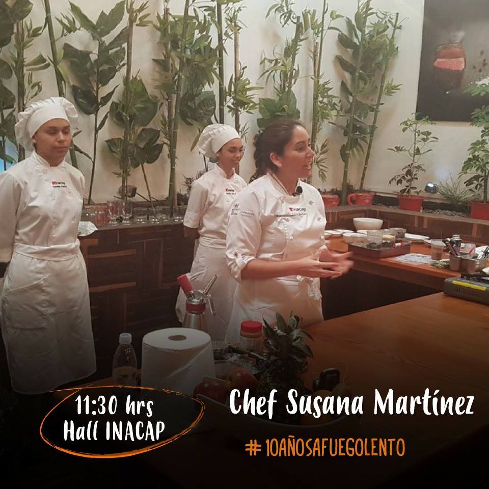 OFL_Inacap's tweet photo. Una dulce cocina en vivo 😍 🎂🍰
"Pastelería tradicional, pero moderna" 
A cargo de la chef Susana Martinez
Hoy 11:30 horas #10AñosAFuegoLento https://t.co/EnCnB1H52V