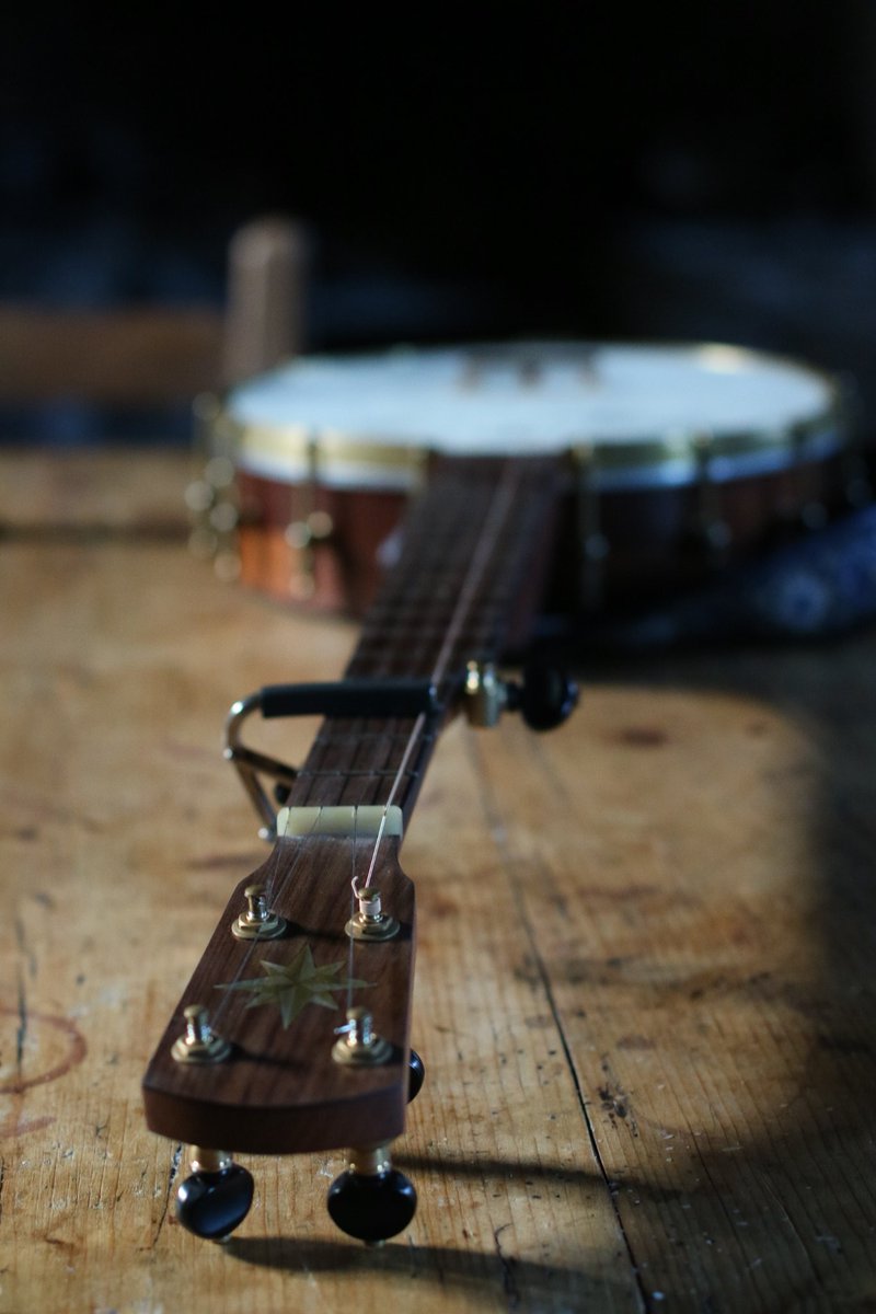ewanmclennan's tweet image. Here's a couple of pictures of my new banjo from @ShackletonInsts.